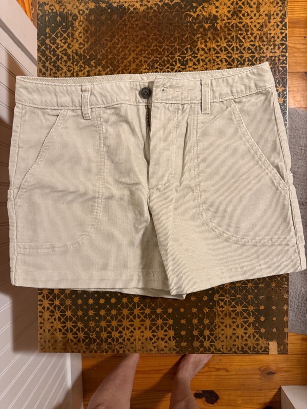 Patagonia Women's Beige Corduroy Shorts - Casual Everyday Style